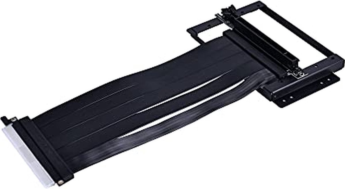 Kit Riser PCIe 4.0 16X Lian-Li pour O11 Dynamic Evo avec support vertical et nappe 20cm (Noir) #4POURCENT