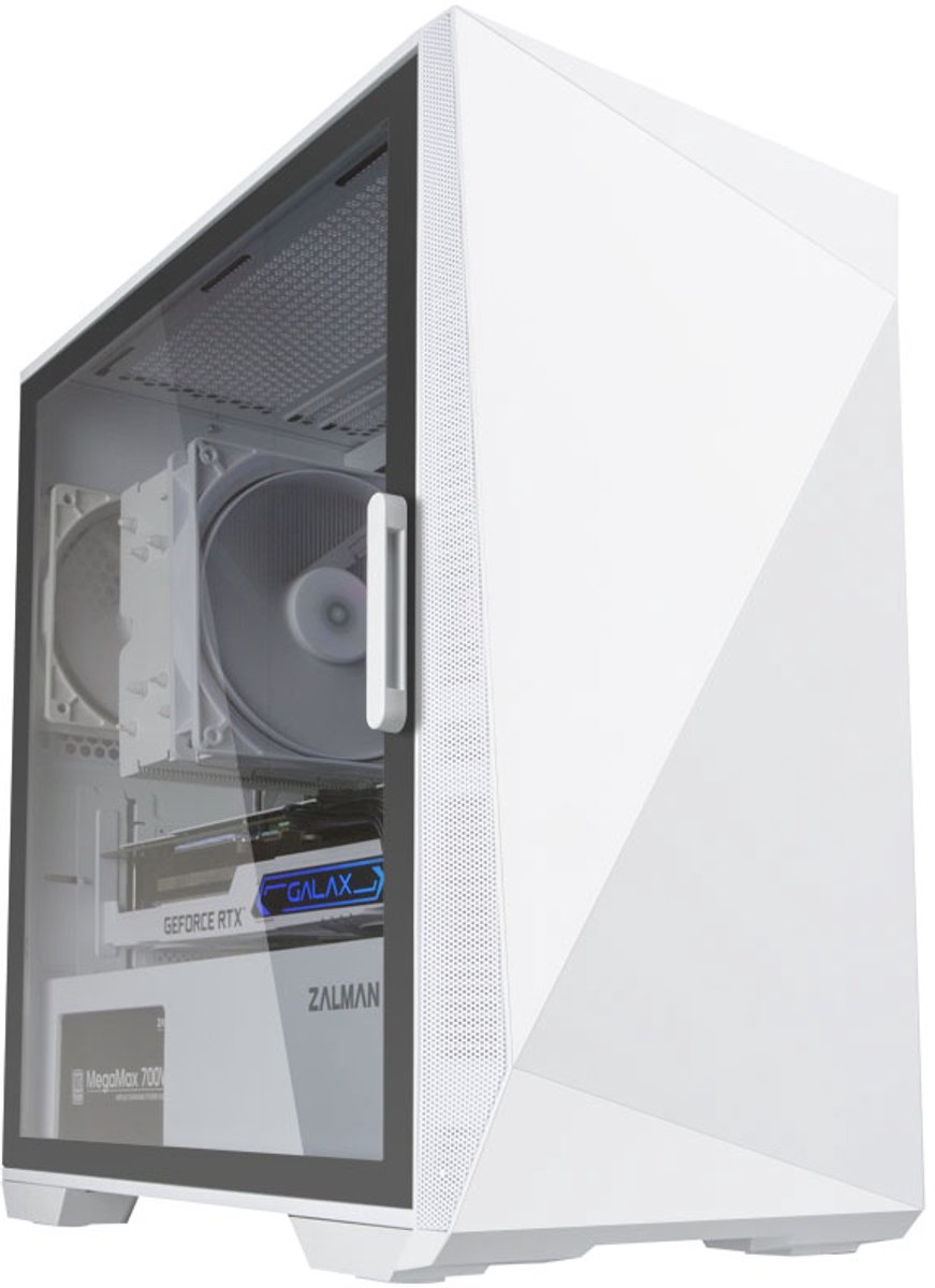 Boitier Mini Tour Micro ATX Zalman Z1 Iceberg avec panneau vitré (Blanc) #4POURCENT