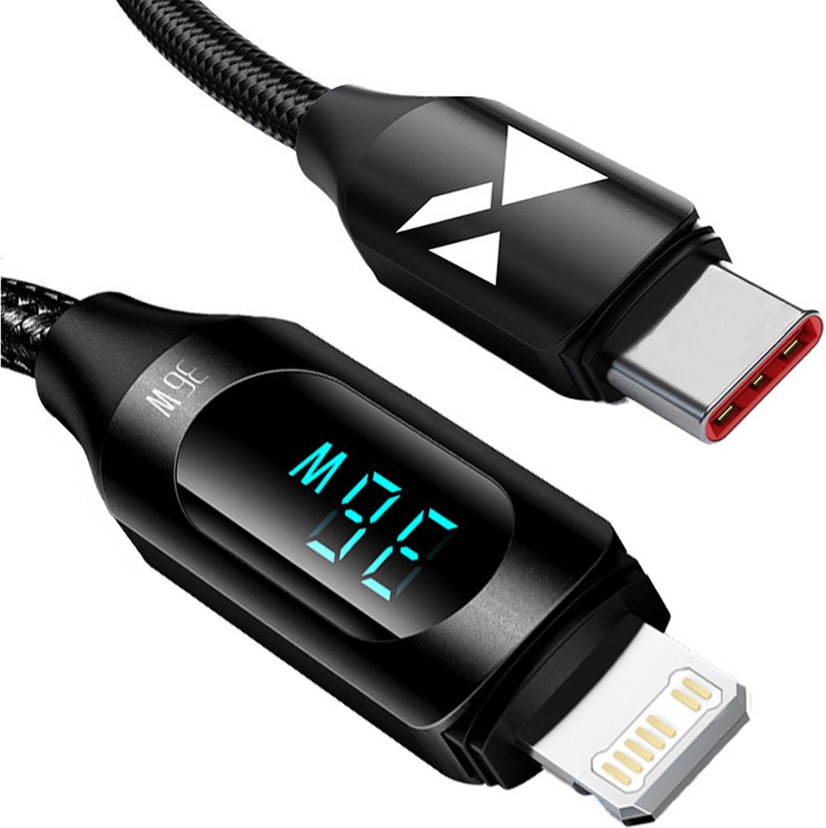 Wozinsky WUCLC1 Lightning - USB-C cable 36W 480Mb/s 1m - black