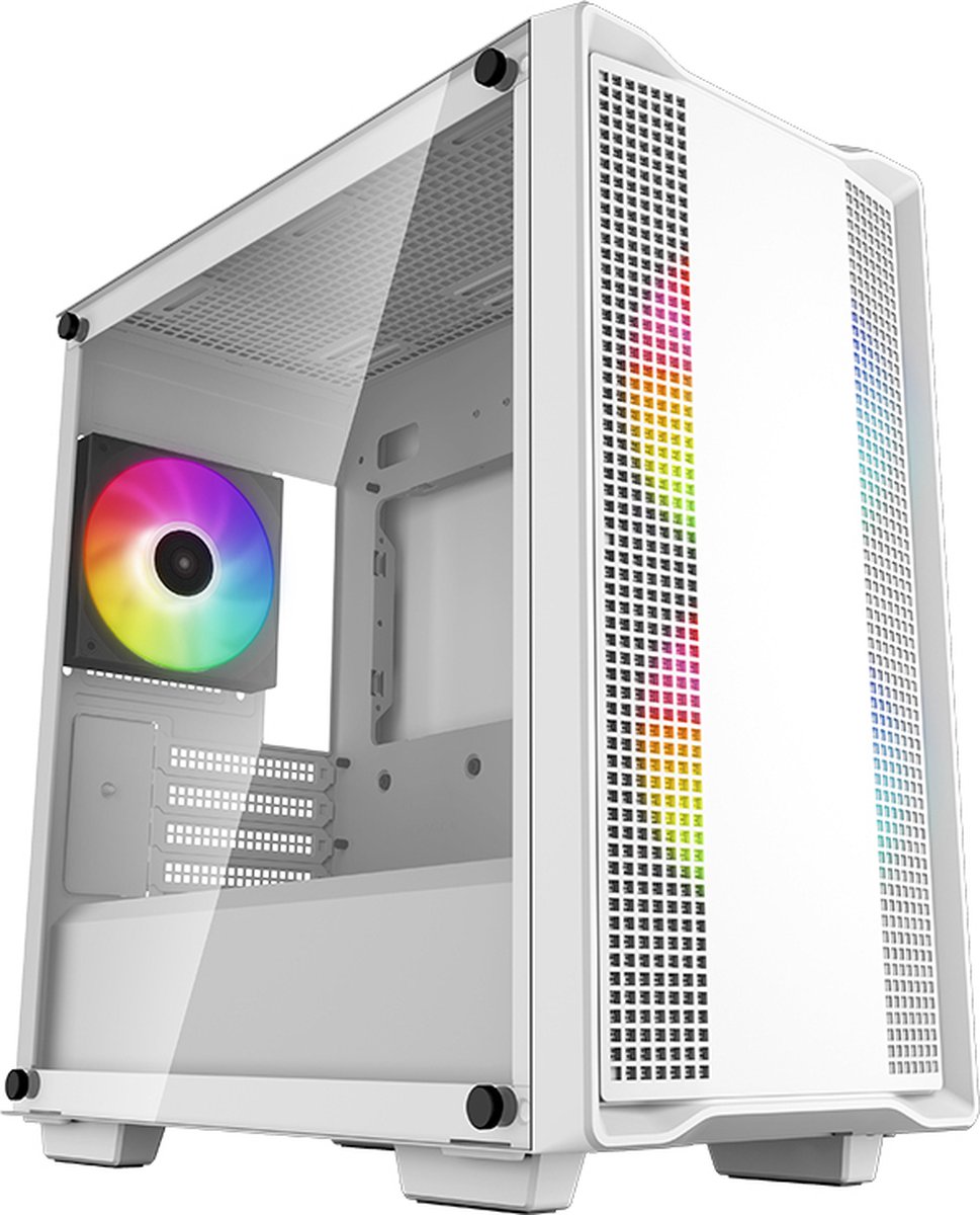 Boitier Mini Tour Micro ATX DeepCool CC360 RGB avec panneau vitré (Blanc) #1POURCENT