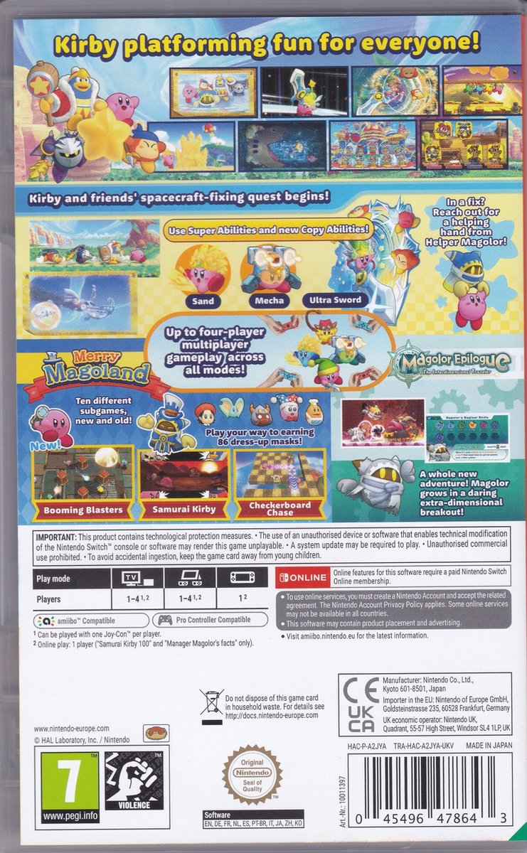 Kirby's Return to Dream Land Deluxe - Nintendo Switch - Action