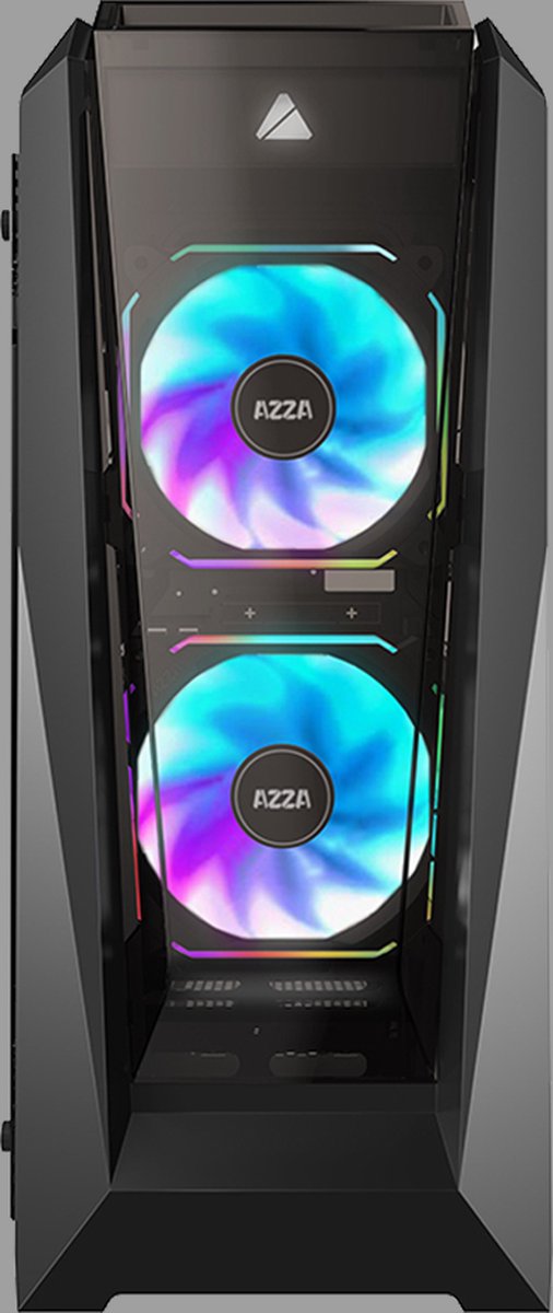 Boitier Moyen Tour ATX Azza Chroma B RGB avec panneaux vitrés (Noir) #3POURCENT