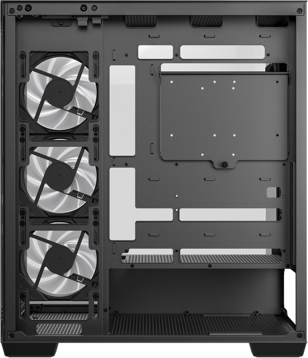 Boitier Moyen Tour ATX DeepCool CG580 4F RGB avec panneaux vitrés (Noir) #1POURCENT