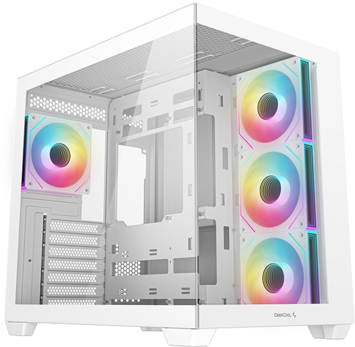Boitier Moyen Tour ATX DeepCool CG530 4F avec panneaux vitrés (Blanc) #1POURCENT