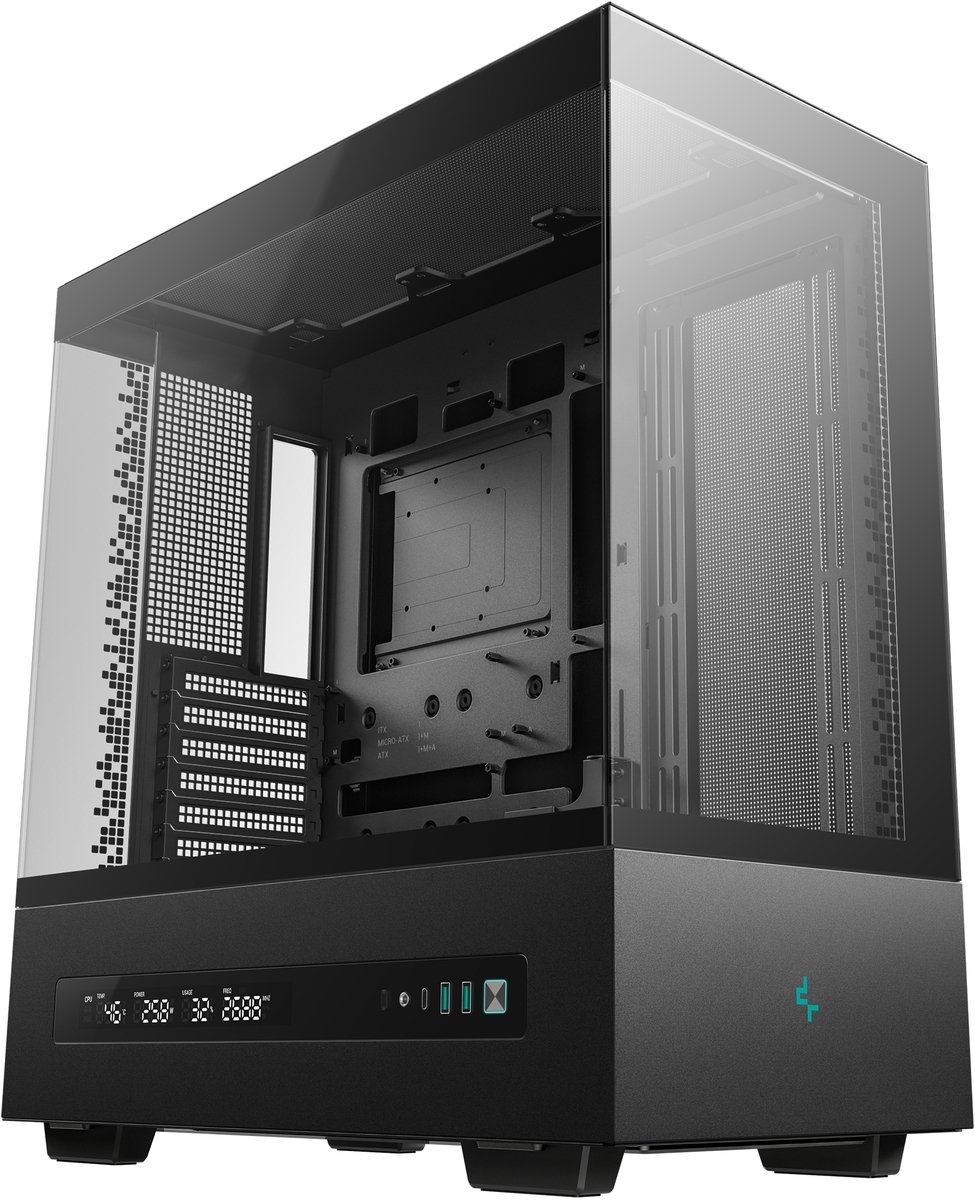 Boitier Moyen Tour ATX DeepCool CH690 Digital avec panneaux vitrés (Noir) #1POURCENT