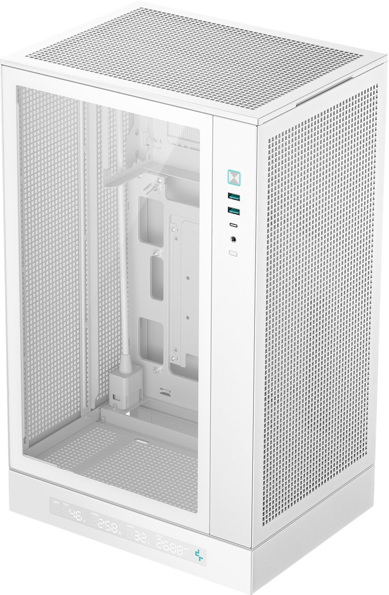 Boitier Mini Tour Micro ATX DeepCool CH270 Digital avec panneau vitré (Blanc) #1POURCENT