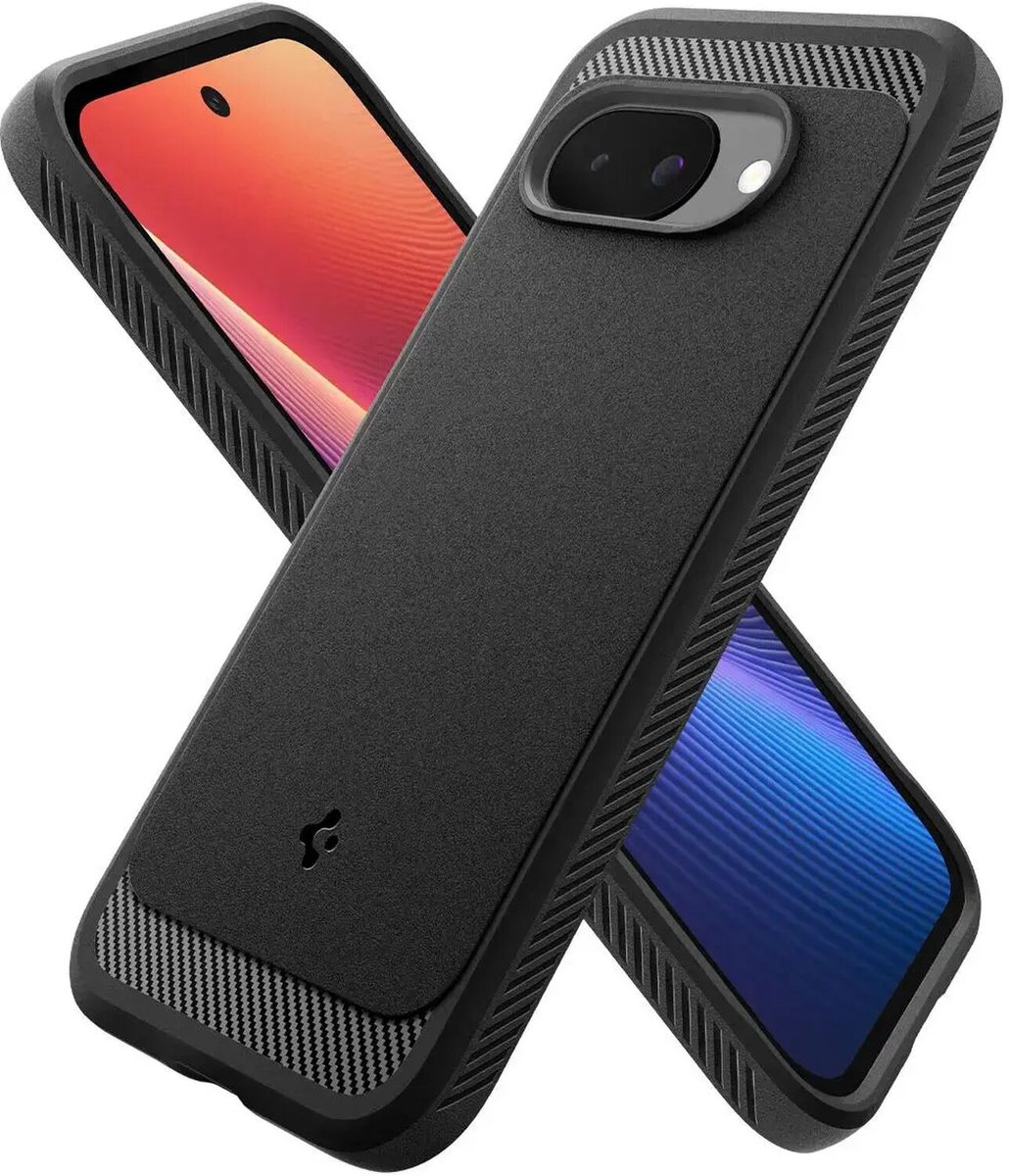 Spigen Rugged Armor MagSafe - matte black - Google Pixel 9a