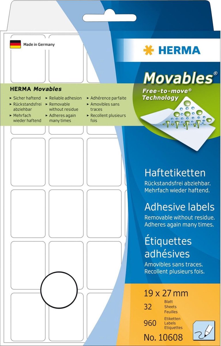 HERMA labels - 2880 label(s) - 8 x 12 mm