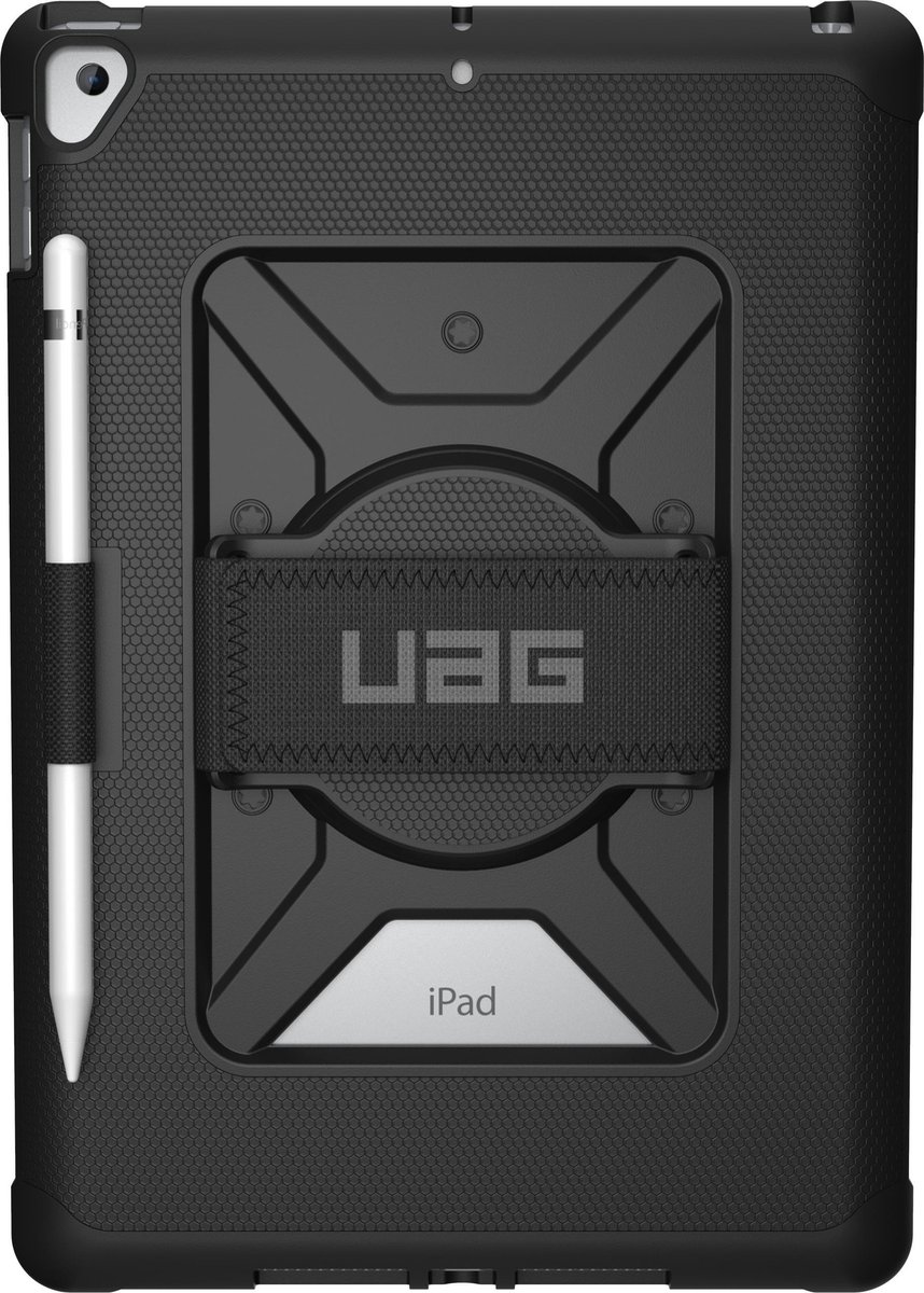 UAG Apple iPad 10.2 (2020/2019) Rugged Case with Handstrap Metropolis - Black