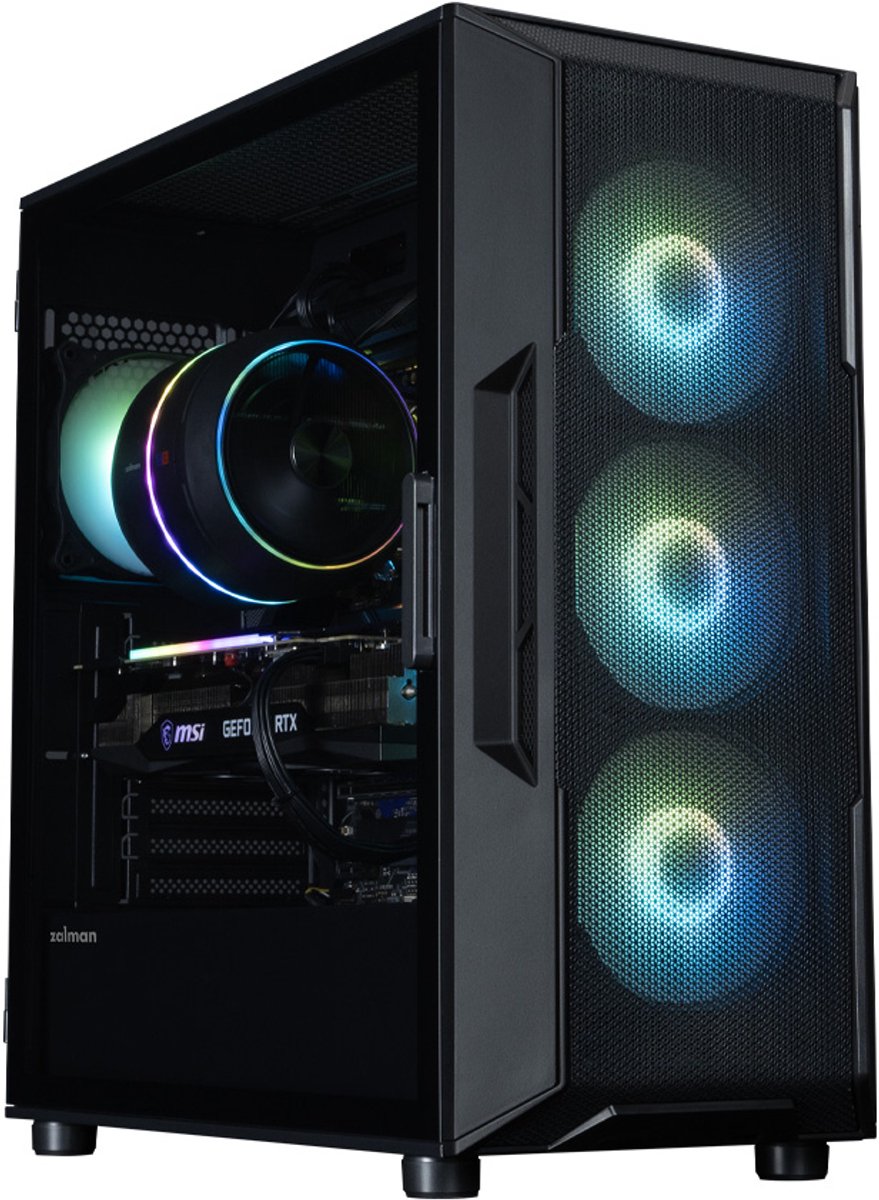 Boitier Moyen Tour ATX Zalman I3 Neo V2 ARGB avec panneau vitré (Noir) #4POURCENT
