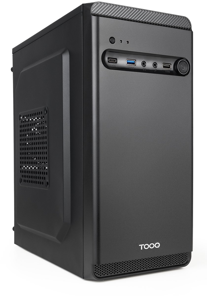 Boitier Mini Tour Micro ATX TooQ TQC-4702-SP + Alimentation 500W (Noir) #4POURCENT