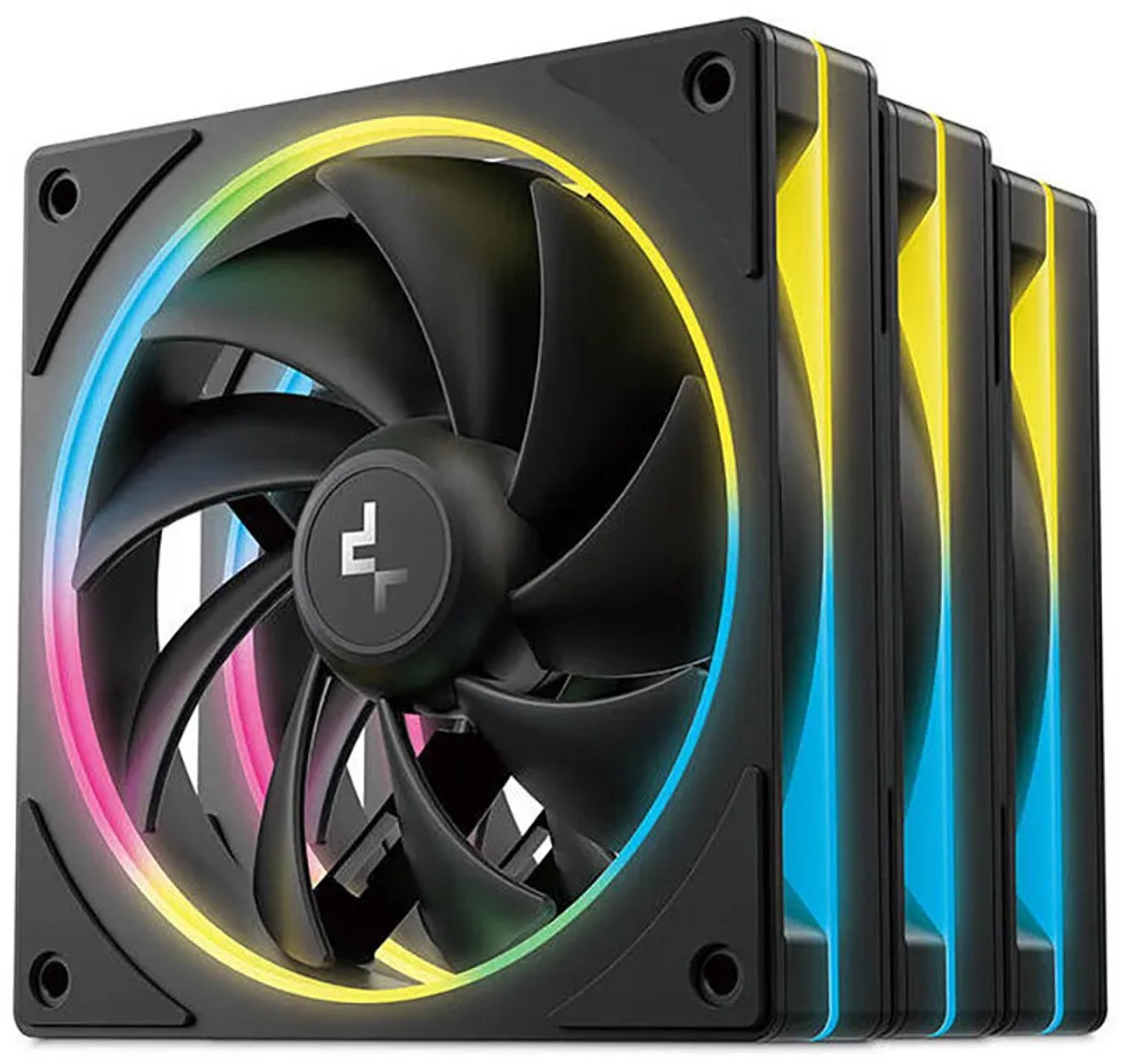 Lot de 3 Ventilateurs de boitier Deepcool FL12 SE RGB - 12cm (Noir) #1POURCENT
