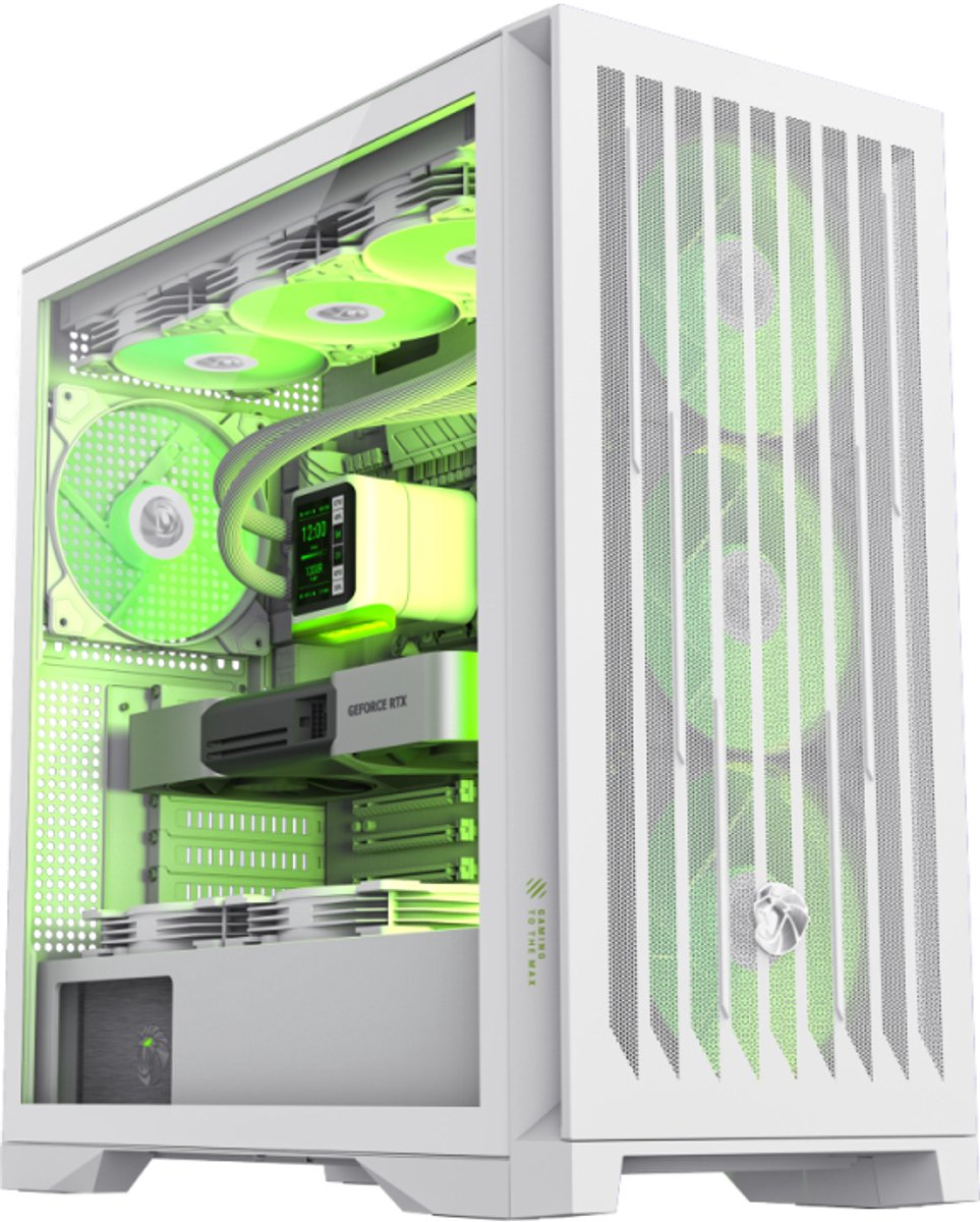 Boitier Grand Tour E-ATX Gamemax Leader 2 RGB avec panneau vitré (Blanc) #5POURCENT