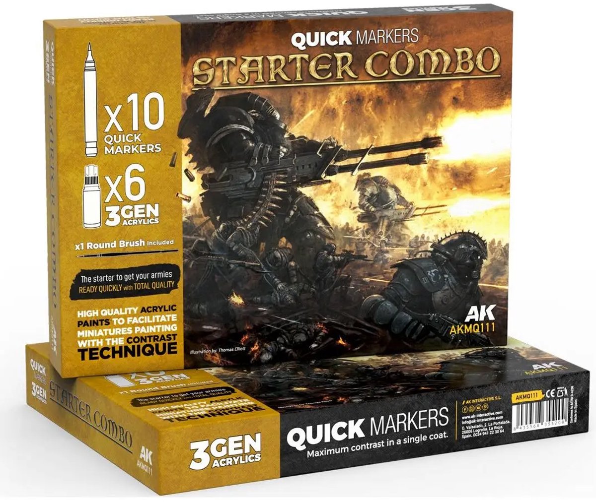Ak Interactive - Quickmarker Starter Combo + 3Gen Set #DEFAULT