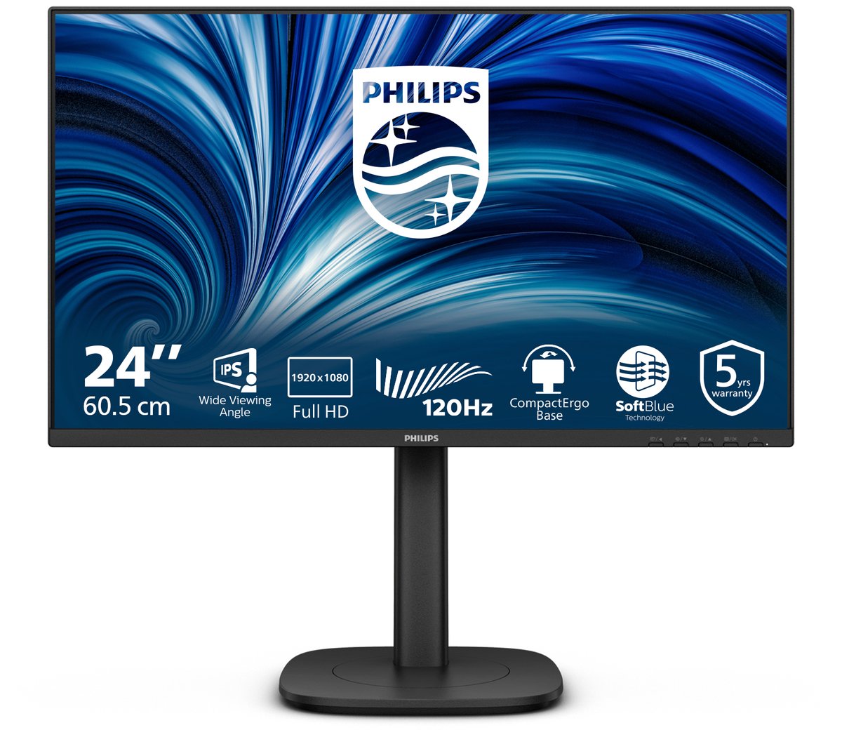 Ecran 24" Philips Business Monitor 24B2N3200J Full HD 120Hz (Noir) #2POURCENT