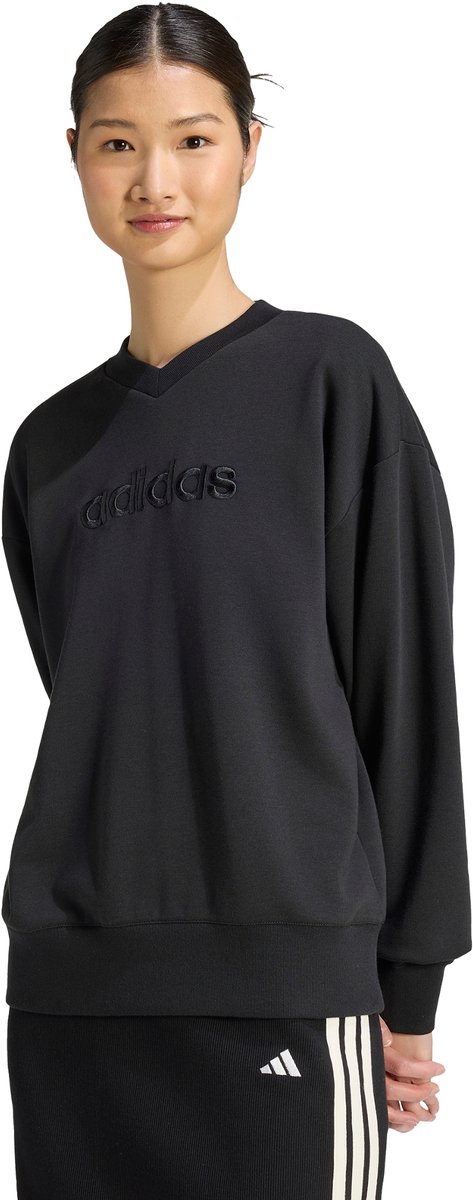Damen V-Ausschnitt Sweatshirt adidas Essentials