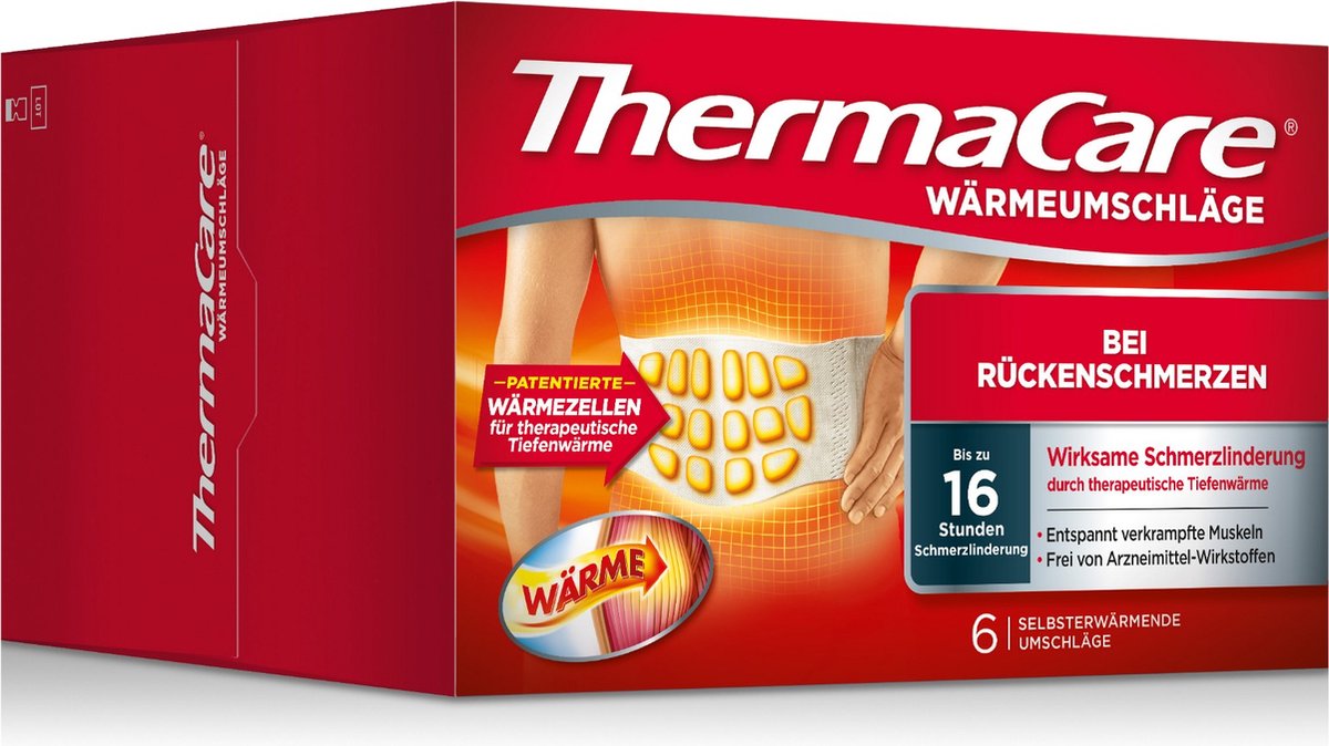 ThermaCare Wärmeumschläge für unteren Rücken & Hüfte