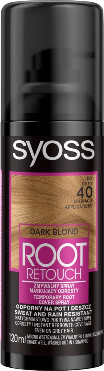 Syoss Root Retouch Wurzelabdeckungs-Spray, Dunkelblond 120 120 ml