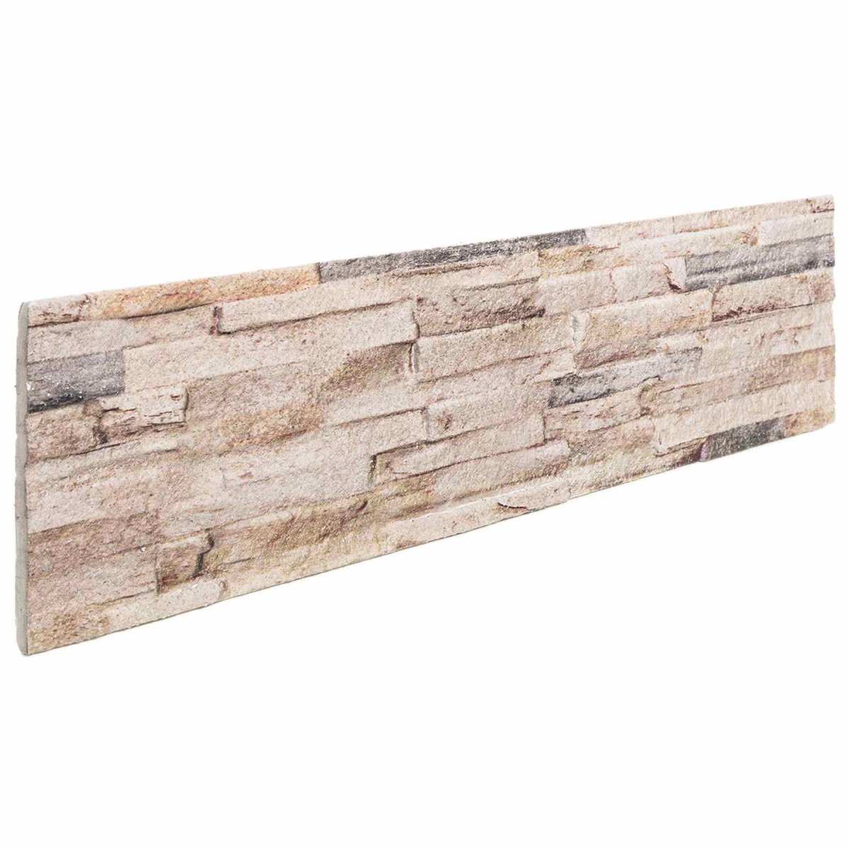 Wandpaneele 10 Stück Weiß und Rot 100 x 25 cm EPS-Schaumstoff