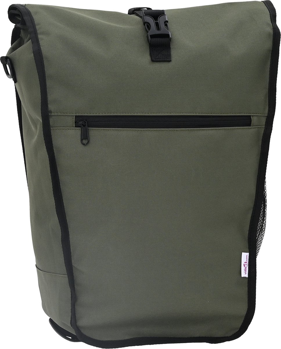 Fahrradtasche Olivgrün 34 x 16 x 59 cm Polyester