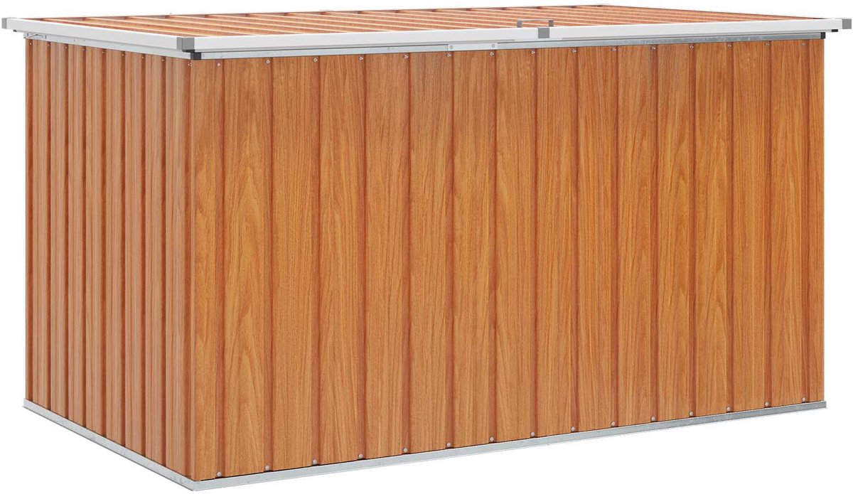Outdoor-Aufbewahrungsbox Verzinkter Stahl 171 x 99 x 93 cm Holzoptik