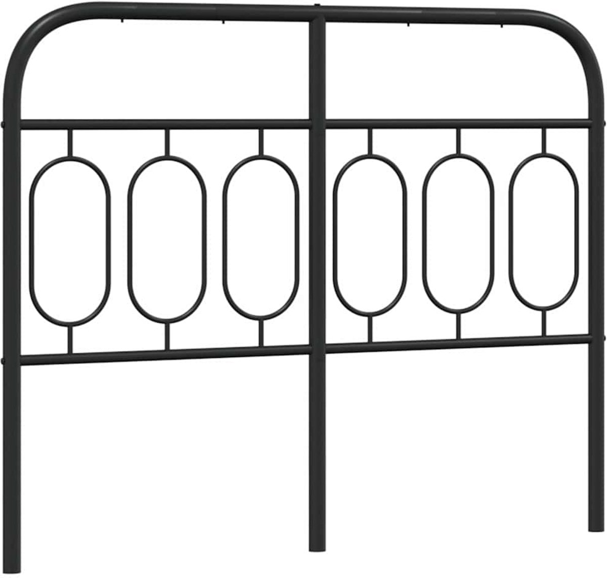 Ersatz-Kopfteil Metall Schwarz 120 cm