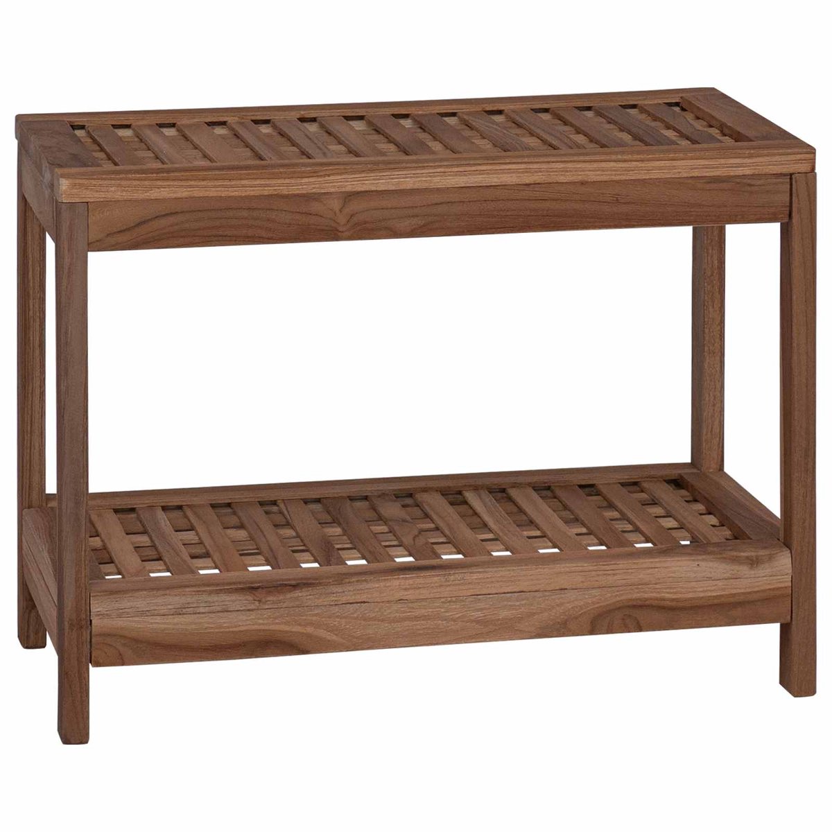 Badezimmer-Beistelltisch Natur 60 x 30 x 45 cm Massives Teakholz