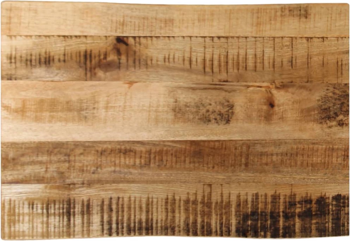 Live-Edge Tischplatte 50 x 40 x 2,5 cm Rohes Massivholz Mango