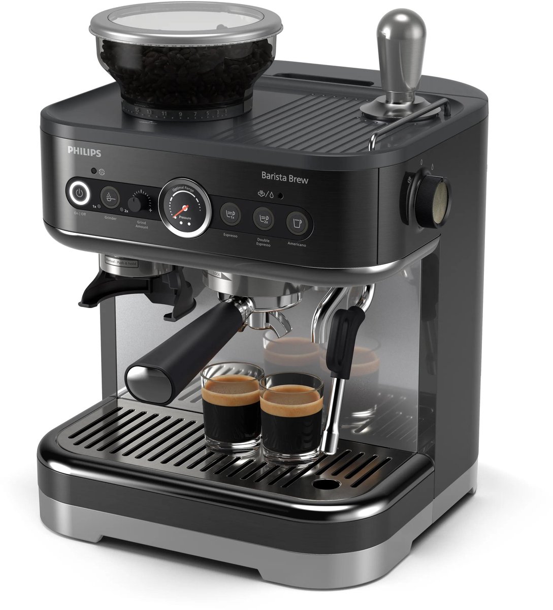 Philips PSA3218/10 Espressomaschine 15 bar Schwarz schwarz