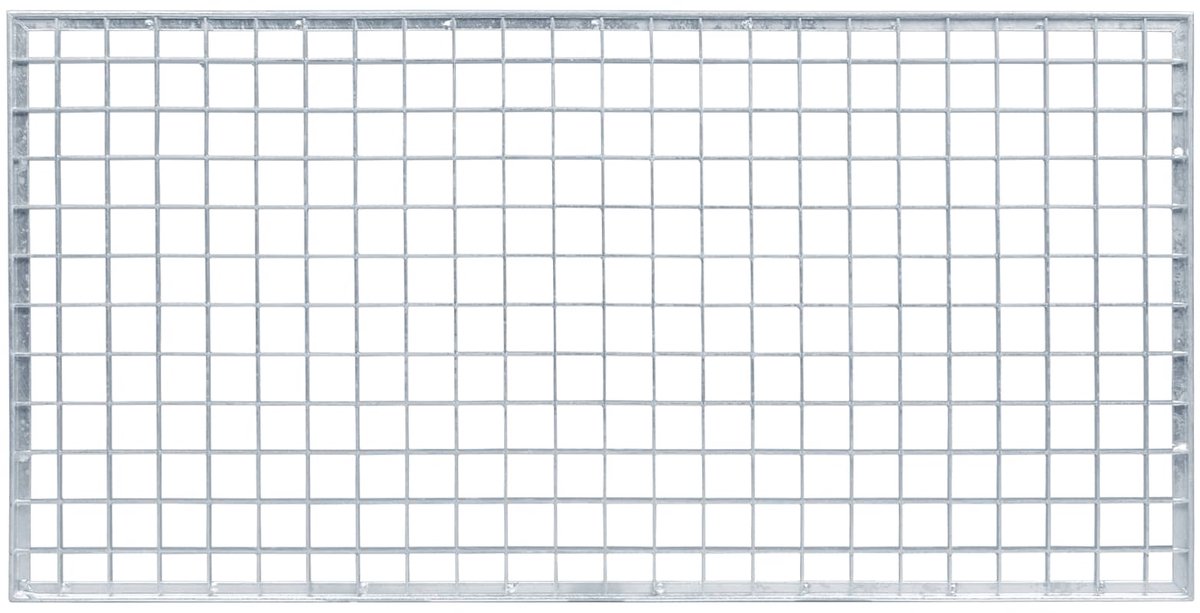 Gitter Silber 80 x 40 x 2 cm Feuerverzinkter Stahl