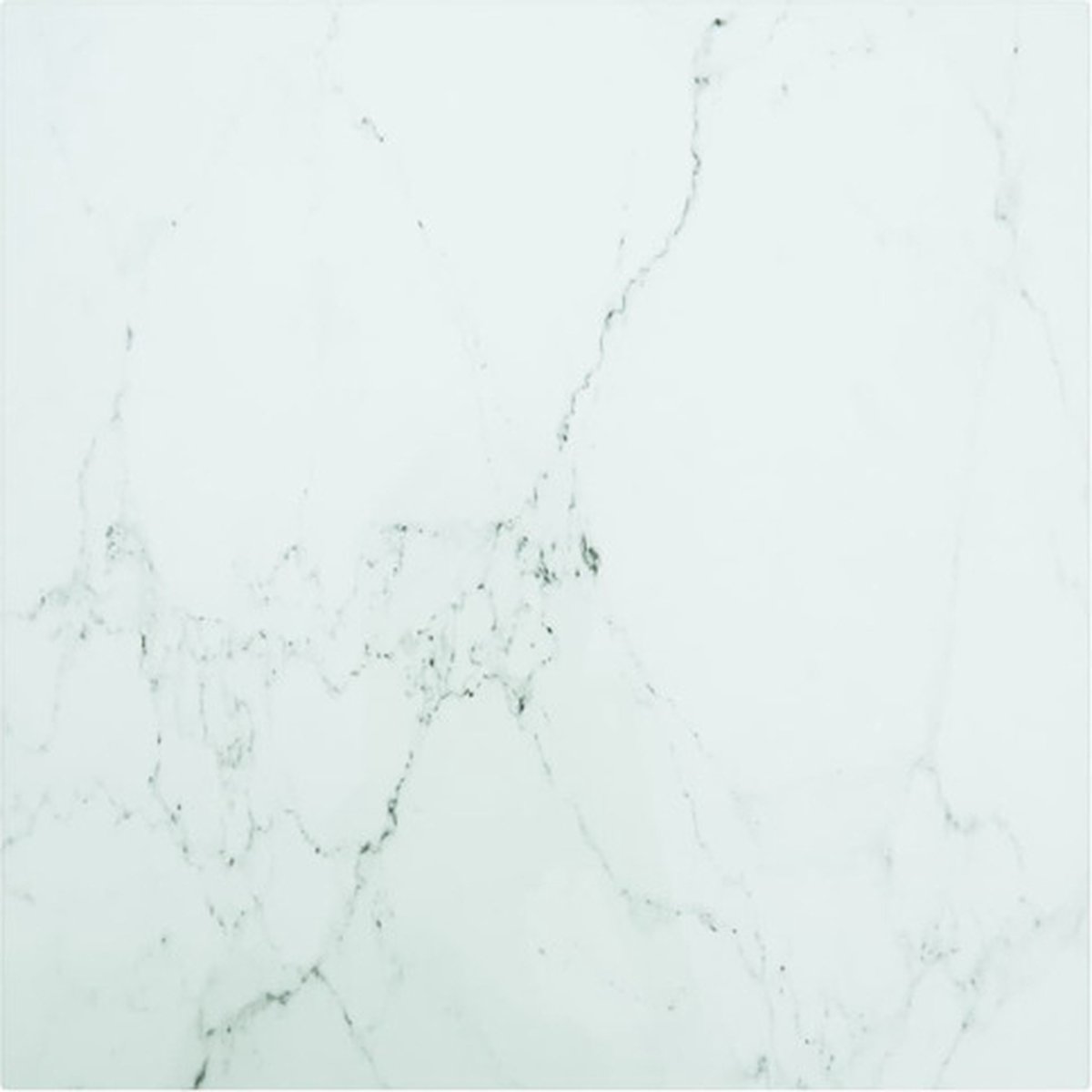 Vidaxl Tischplatte, Weiß, 50x50 cm, 6 mm, Glas mit Marmormuster