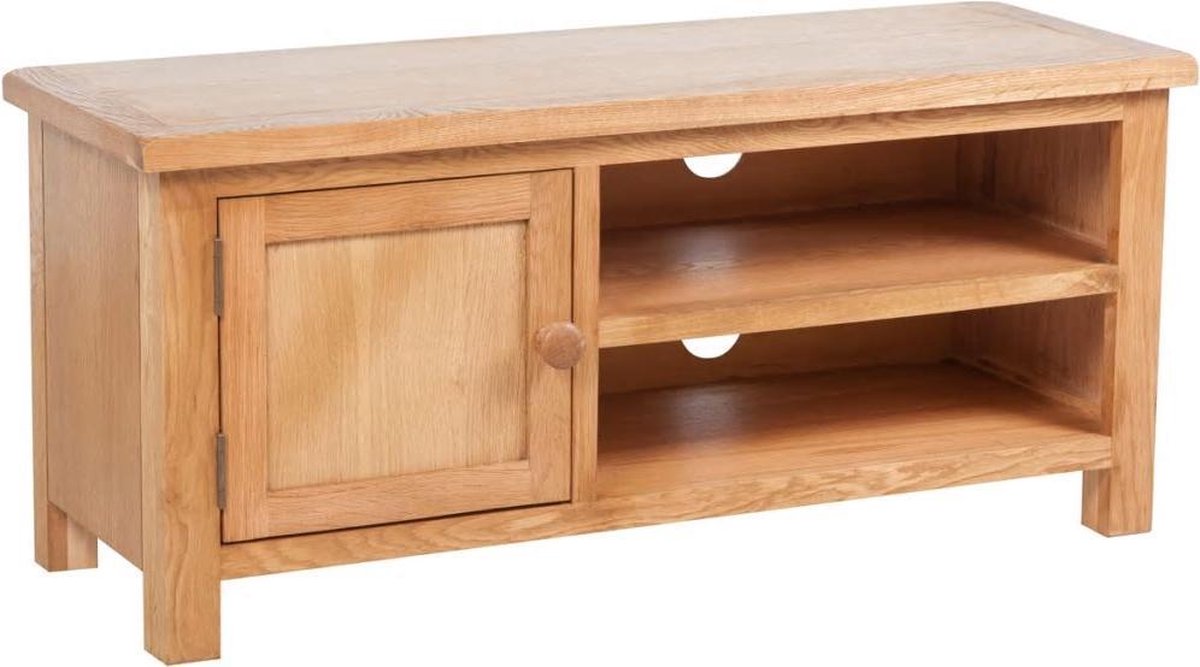 TV-Ständer 103 x 36 x 46 cm Massivholz Eiche