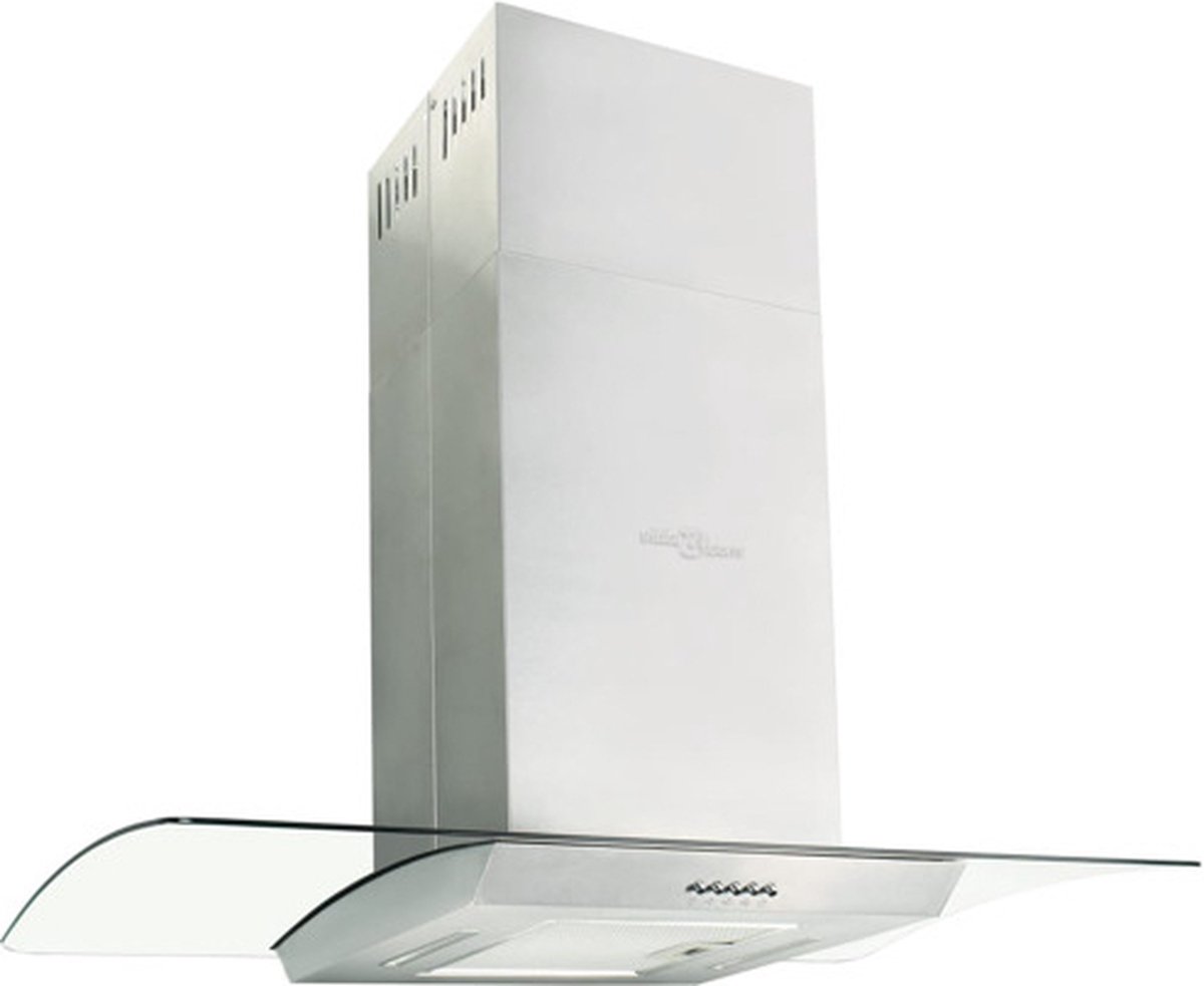 Inselhaube 90 cm Edelstahl 756 m³/h LED