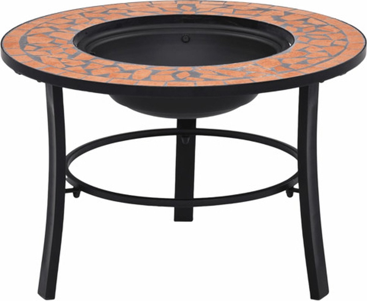 Feuerschale Mosaik Keramik Terrakotta 68 cm