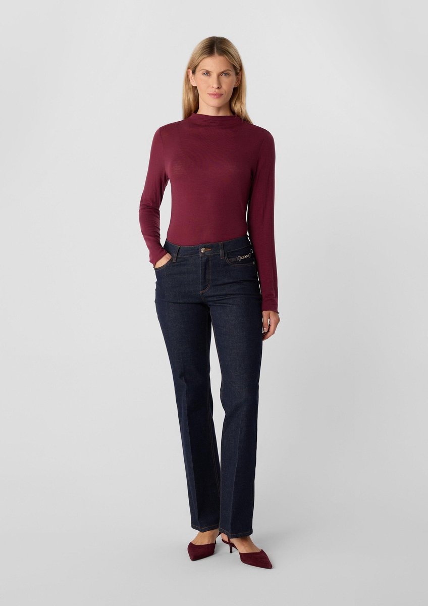 Hochtaillierte Damen Flare Jeans COMMA