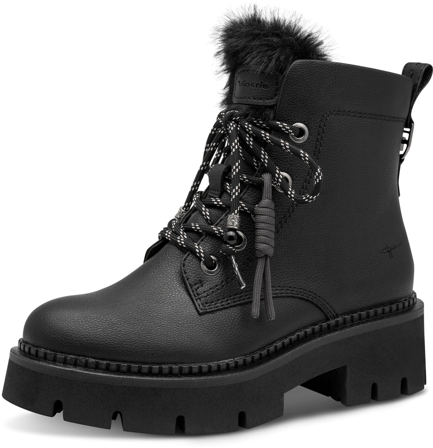 Leder Schnürstiefeletten gefüttert für Damen Tamaris