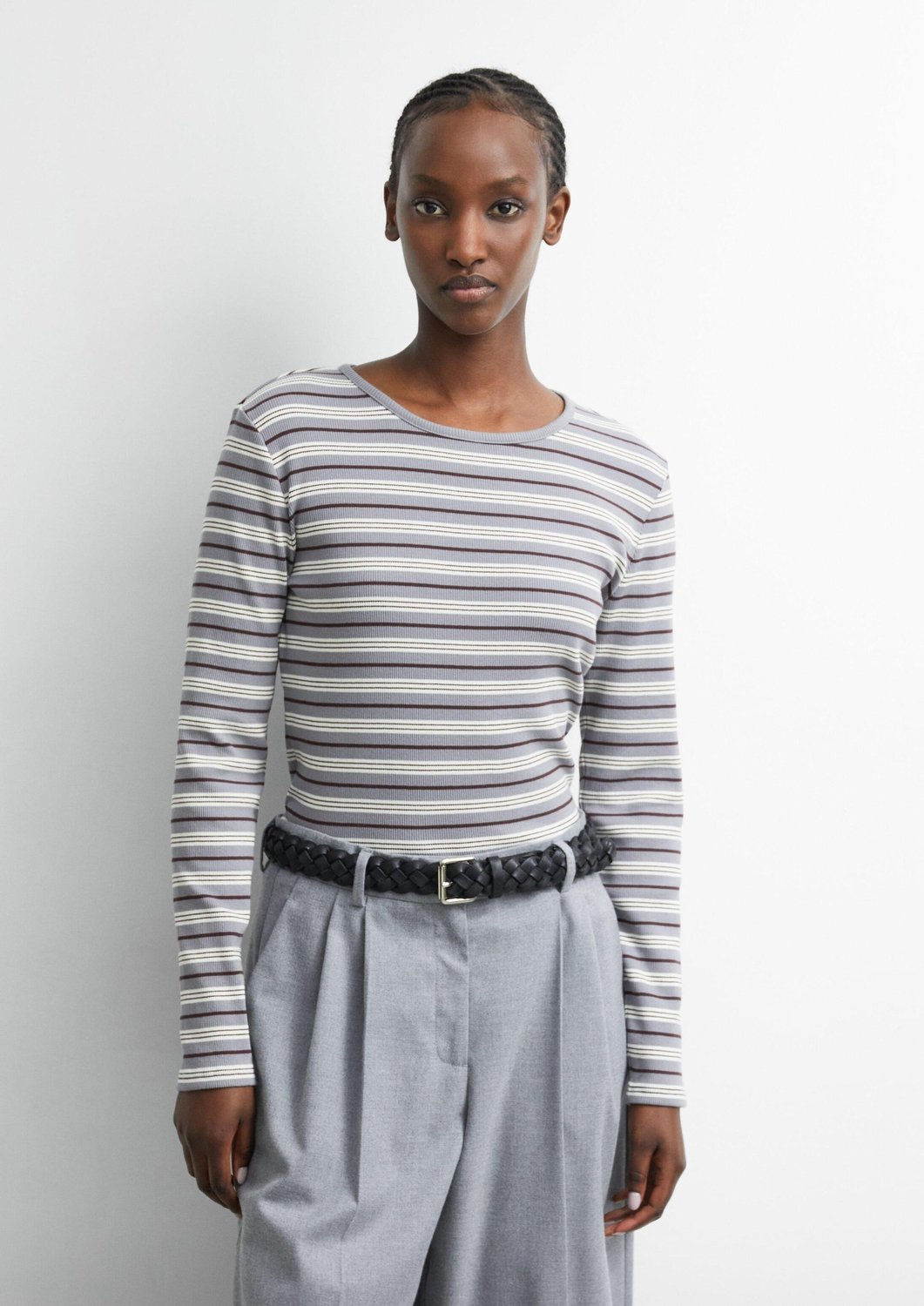 Langarmshirt mit feinen Streifen für Damen COMMA