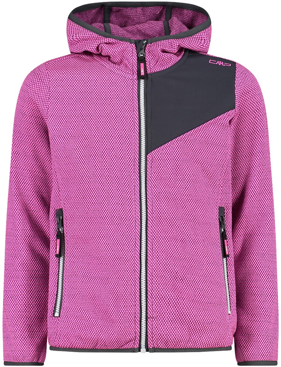 Mädchen-Hoodie aus Jacquardstrick CMP