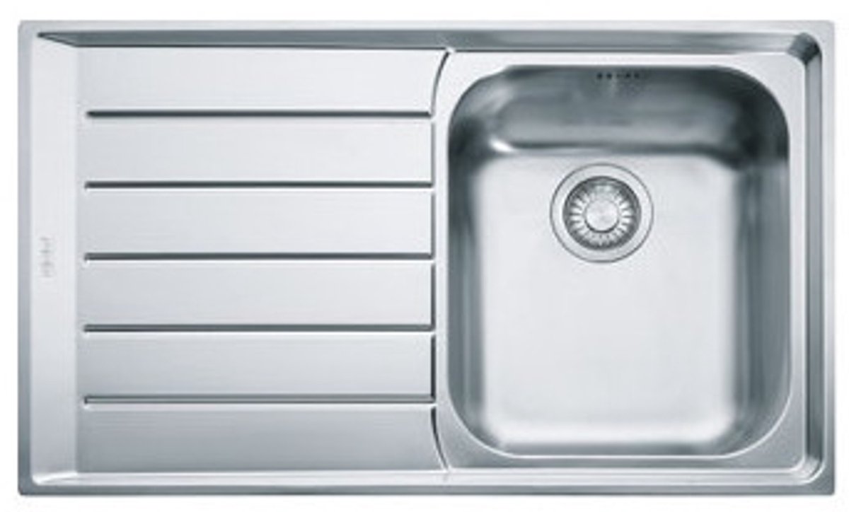Franke 127.0059.655 Neptune 1.0 Bowl Sink & LH Drainer 864 x 514mm
