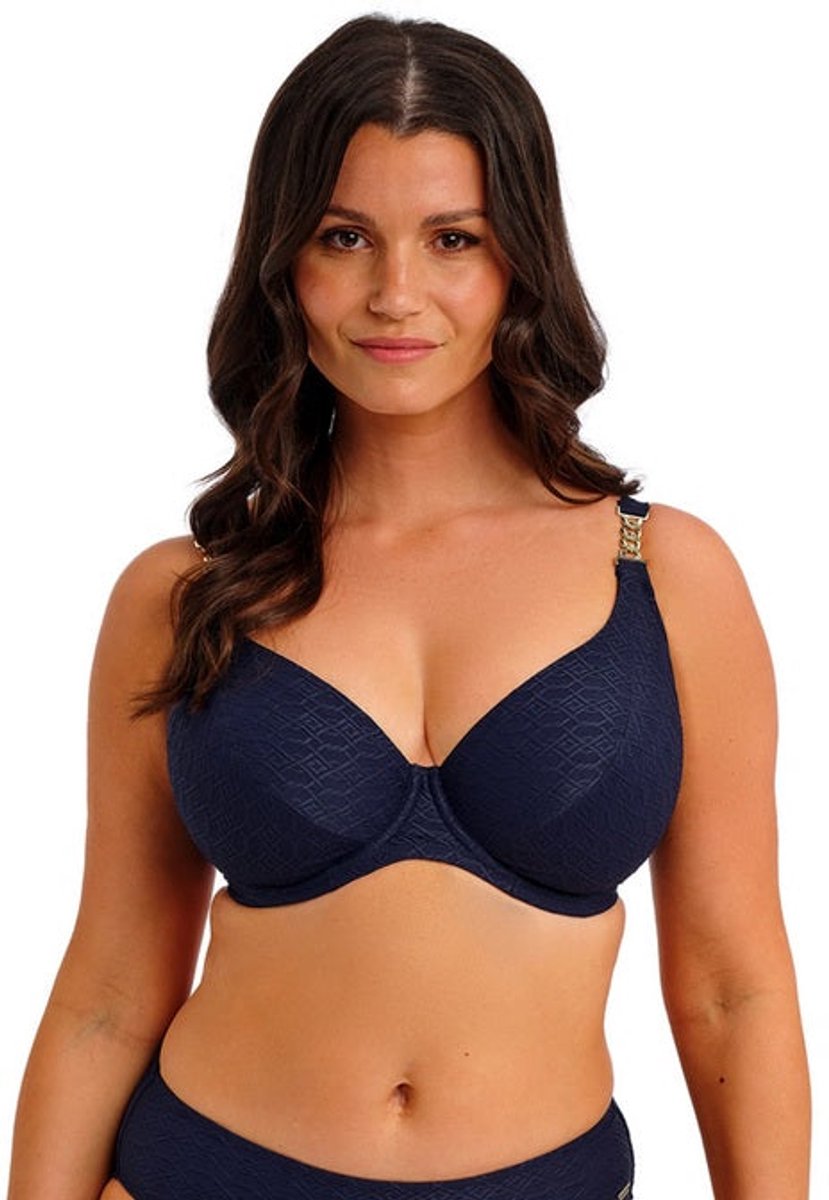 Women's underwired swimsuit top Fantasie Plunge Azores