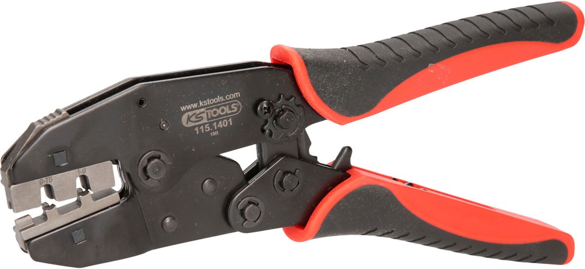 KS Tools 115.1515 Krympetang Kabelsko 0.75 til 1 mm² Inkl. udskiftelige krympeindsatser