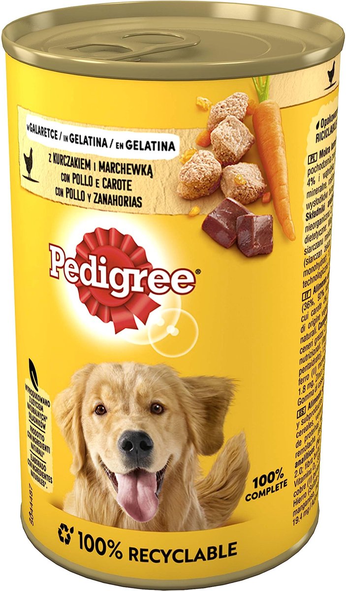 Pedigree Classic 24 x 400 g comida húmeda para perros - Adult con pollo