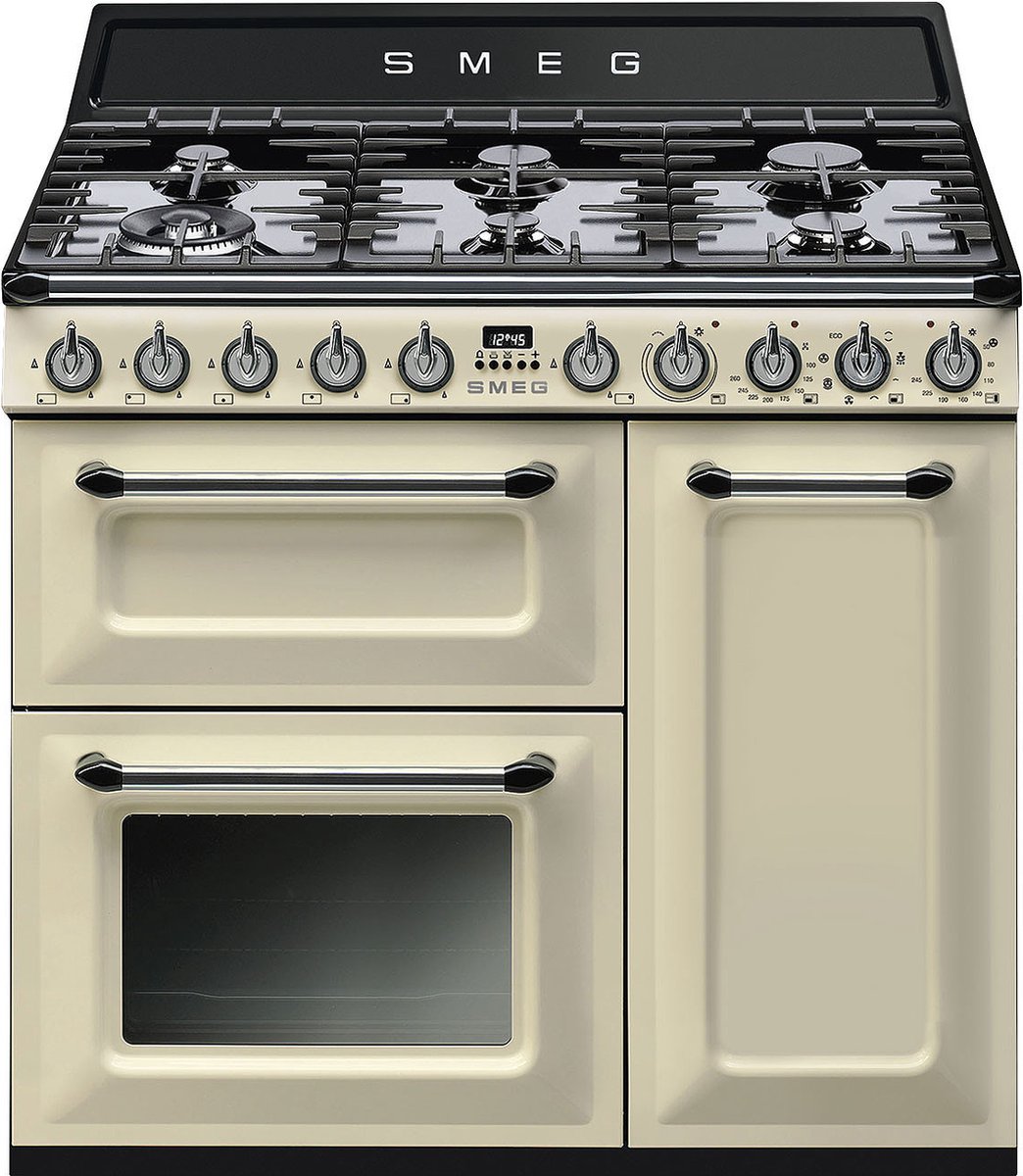 Smeg Victoria Cooker TR93P Cream Victoria gas cooker 90cm tr93p (cream)