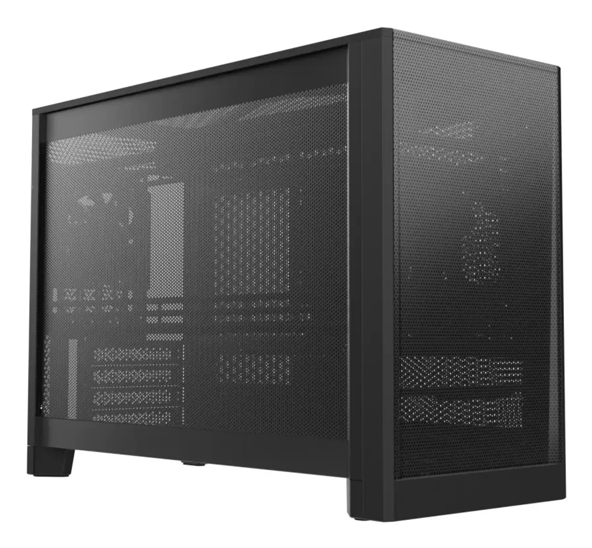 MONTECH Ten - Carcasa compacta para PC Micro ATX de 22,7 L, Malla Modular y