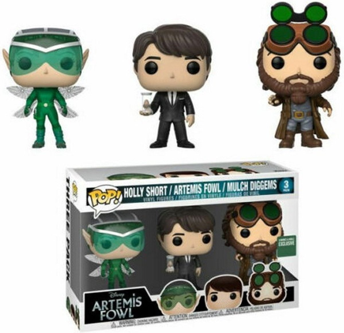 Artemis Fowl Mulch Diggems & Holly Short US Ex. Pop 3er-Pack