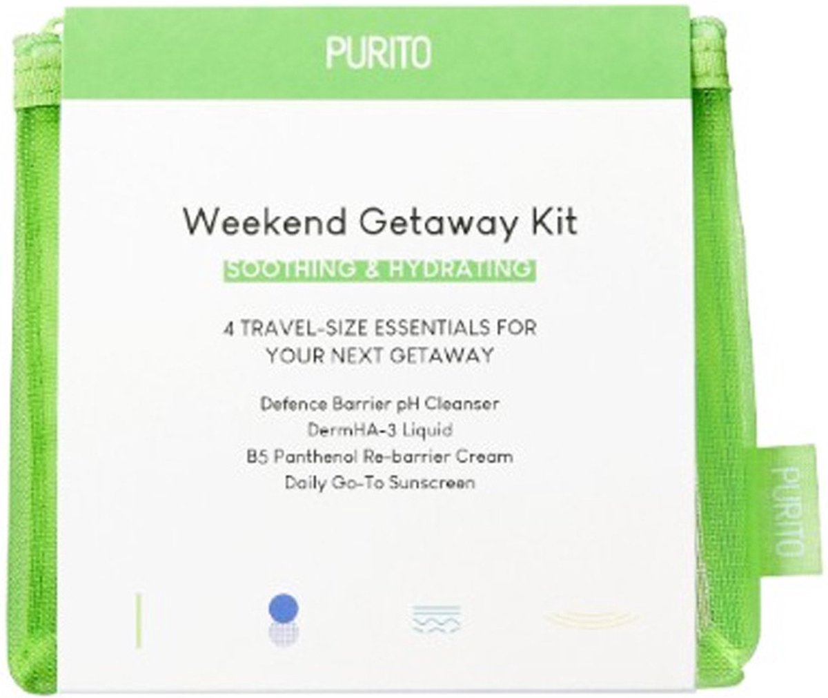 Purito, Wochenendreiseset, 4-teiliges Set white