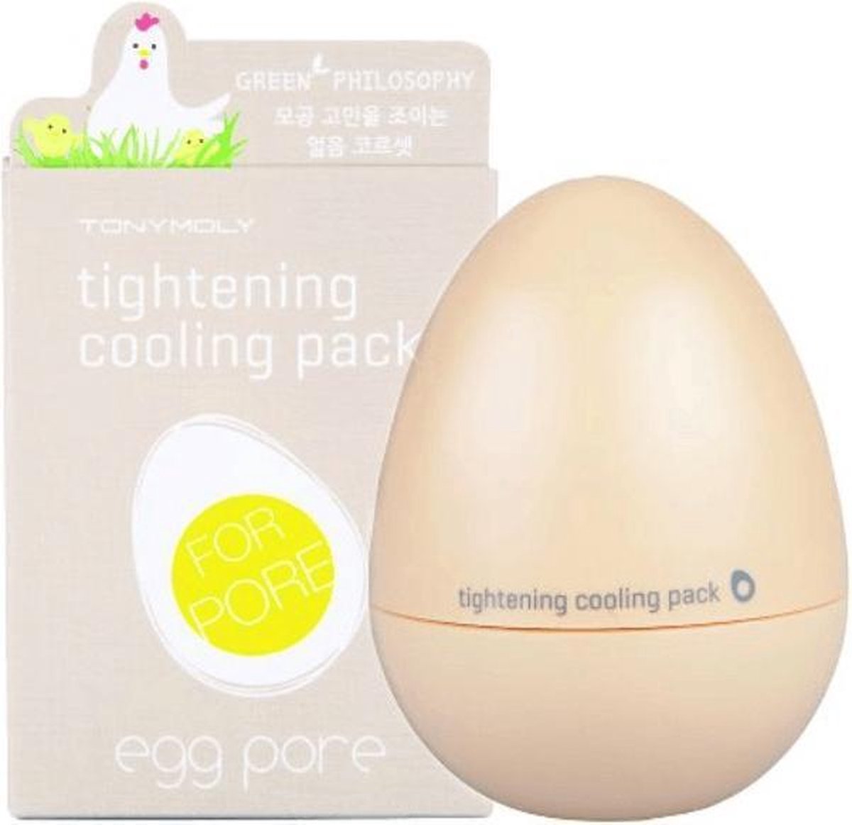 TonyMoly, Egg Pore Shrinking Kühlpackung, 30 g beige