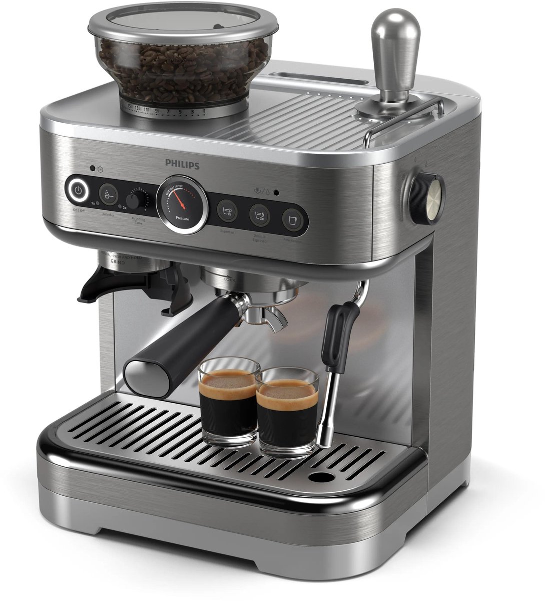 Philips Barista Brew PSA3218/01 Espressomaschine 15 bar Schwarz/Stahl schwarz