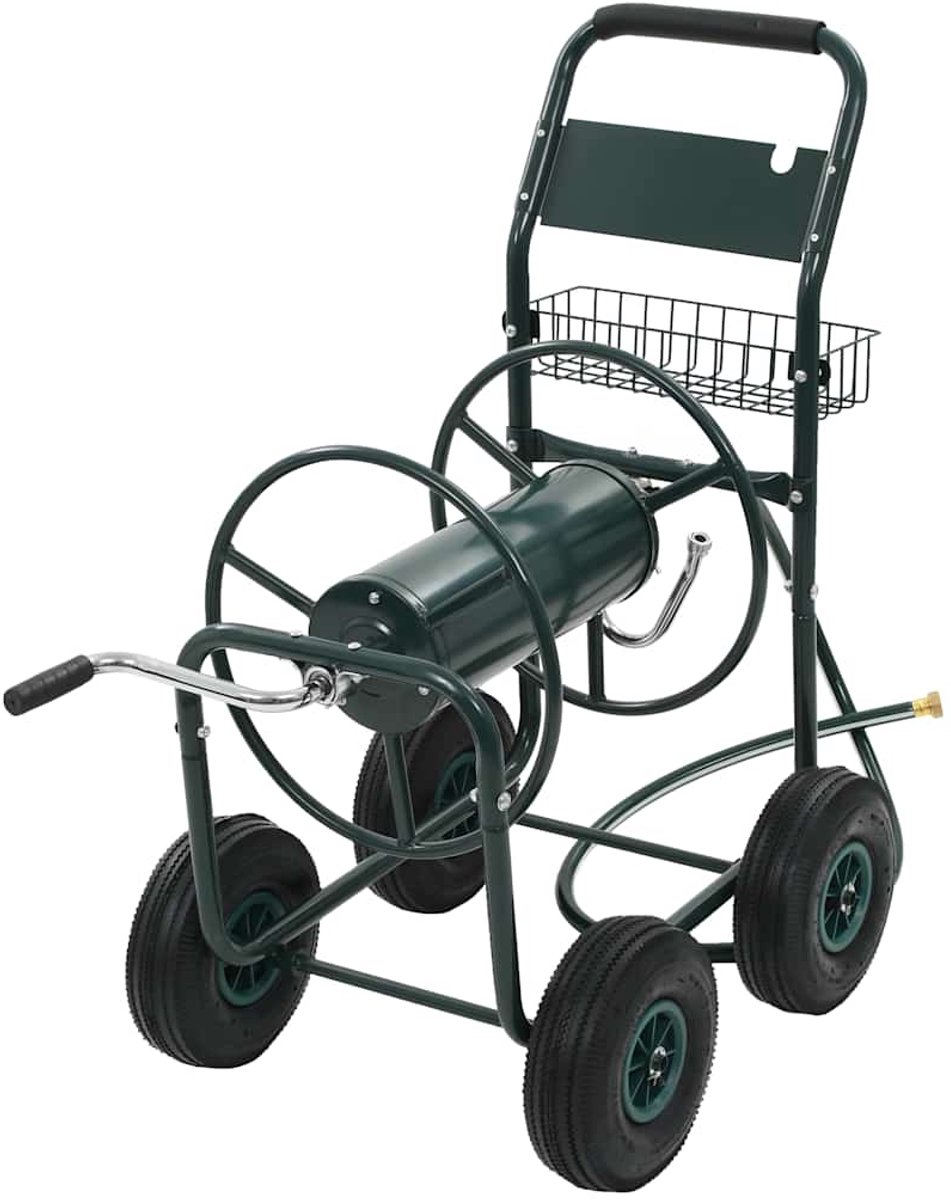 Vidaxl Gartenschlauchwagen mit 1/2  Anschluss, 75 m, Stahl