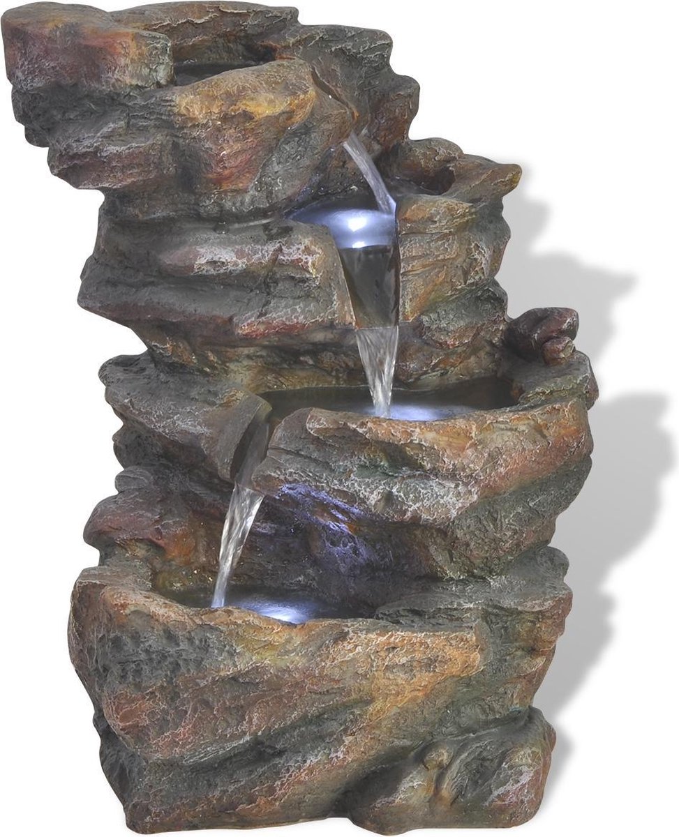 Vidaxl Zimmerbrunnen mit LED-Licht, Synthetisches Harz